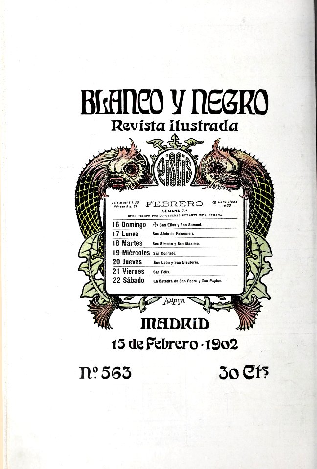 1902-02-15, Blanco y Negro, Revista ilustrada, Arija