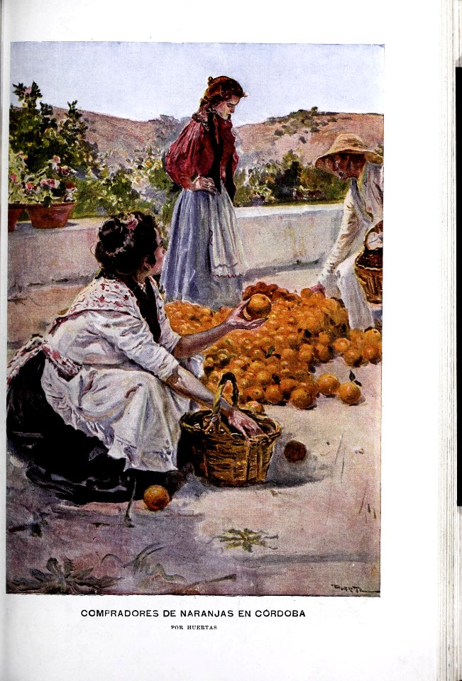 1902-05-24, Blanco y Negro, Compradores de naranjas en Córdoba, Huertas