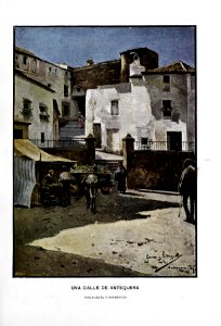 1903-03-07, Blanco y Negro, Una calle de Antequera, García y Rodríguez. Free illustration for personal and commercial use.