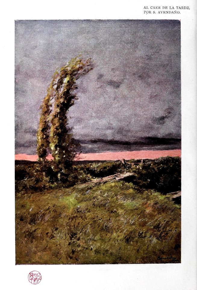 1903-09-19, Blanco y Negro, Al caer de la tarde, Avendaño