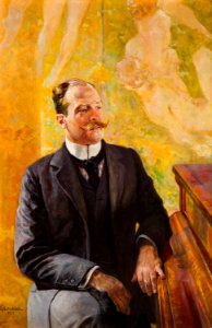Jacek Malczewski - Portret mężczyzny przy pianinie 1901