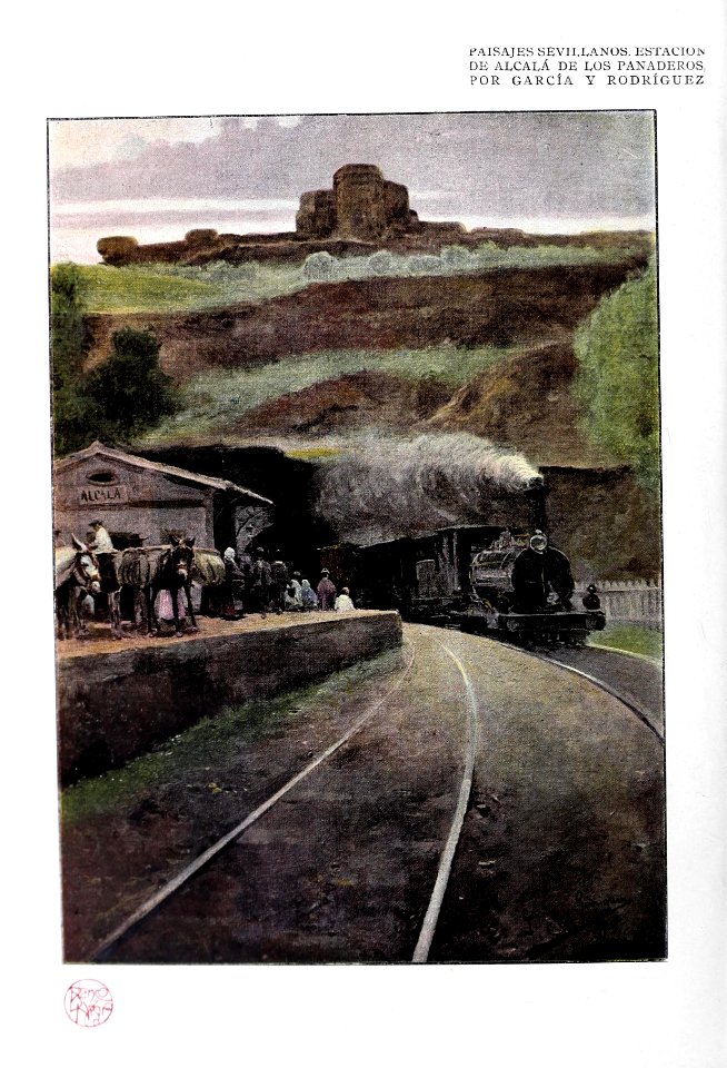 1903-05-02, Blanco y Negro, Estación de Alcalá de los Panaderos, García y Rodríguez