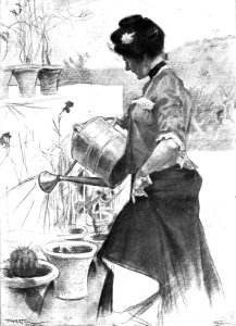 1902-01-01, La Ilustración Artística, Los primeros claveles, Huertas (cropped)