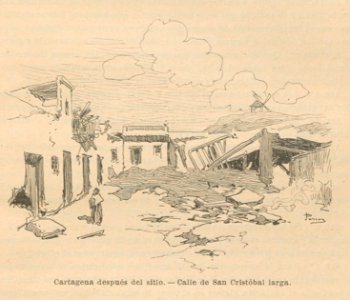 1902, Historia de España en el siglo XIX, vol 5, Cartagena después del sitio, Calle de San Cristóbal larga