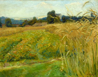 Stanisław Kamocki - Krajobraz z okolic Krakowa 1903
