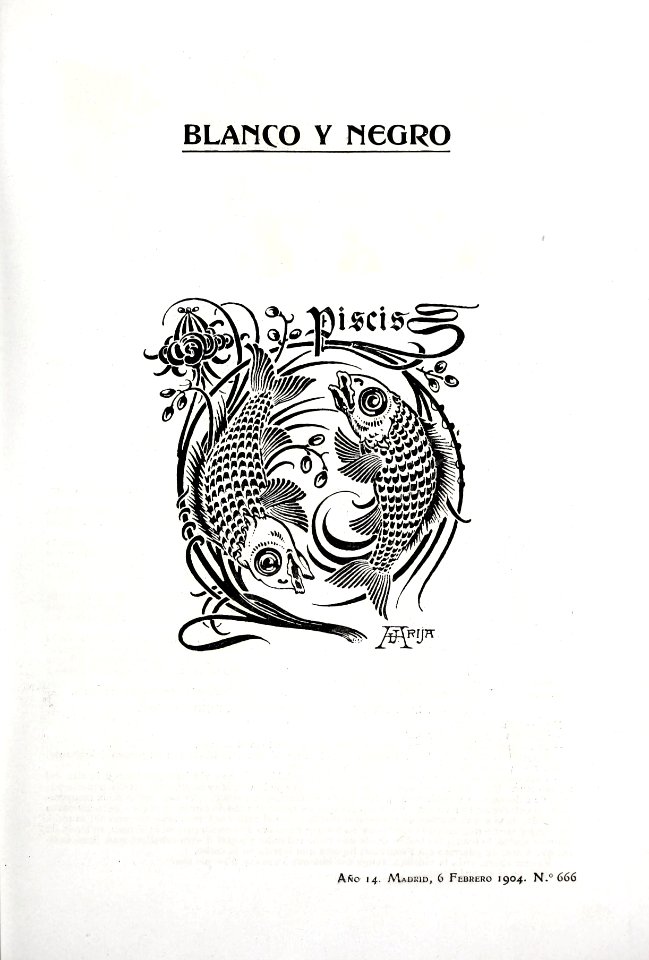 1904-02-06, Blanco y Negro, Piscis, Arija
