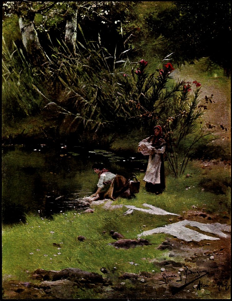 1903-05-09, Blanco y Negro, Lavanderas en el Guadaira, García y Rodríguez (cropped)