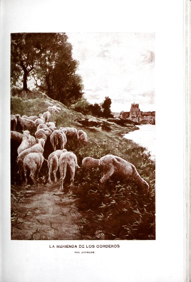 1902-03-15, Blanco y Negro, La merienda de los corderos, Andrade