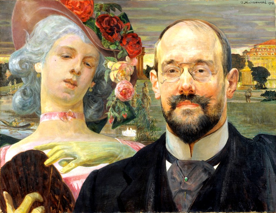 Jacek Malczewski - Portret Jerzego Mycielskiego z Muzą 1903