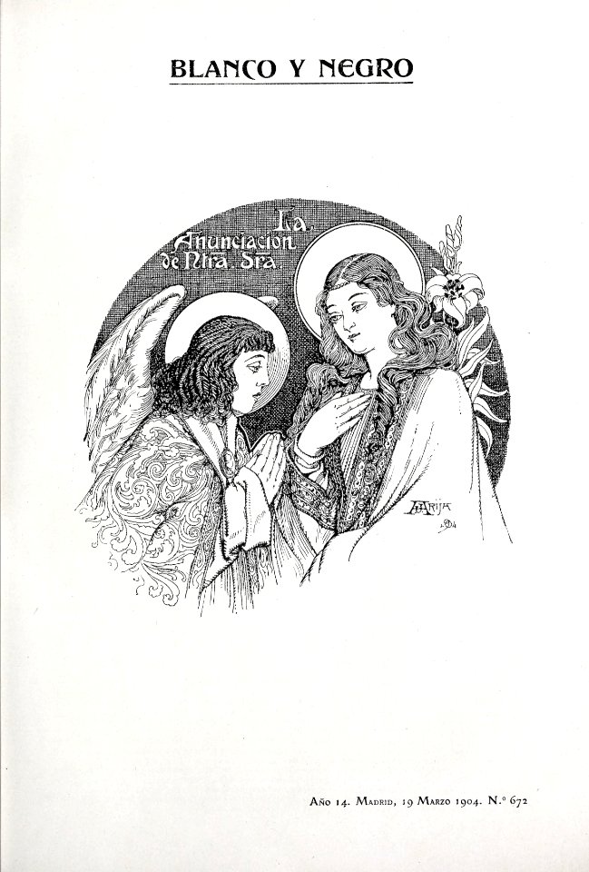1904-03-19, Blanco y Negro, La Anunciación de Nuestra Señora, Arija