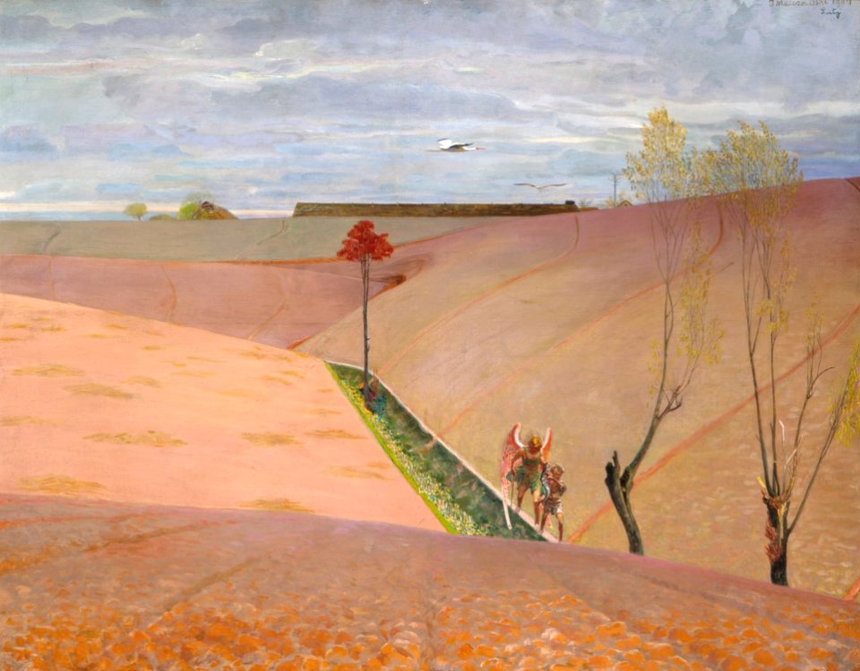Malczewski Jacek Krajobraz z Tobiaszem