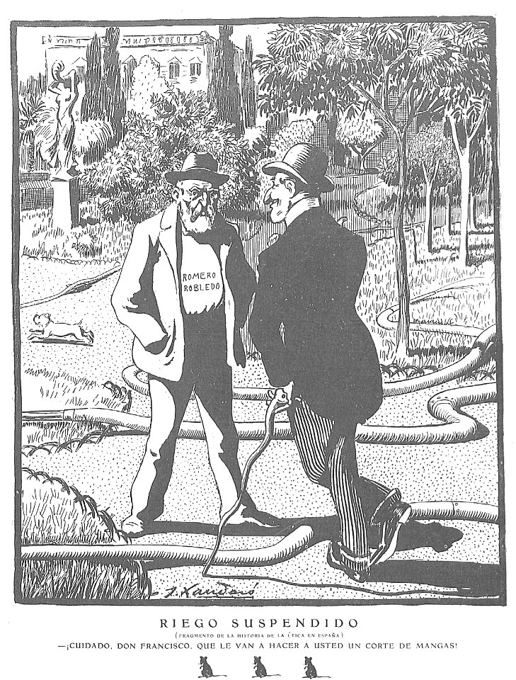 1905-02-16, Gedeón, Riego suspendido, Xaudaró