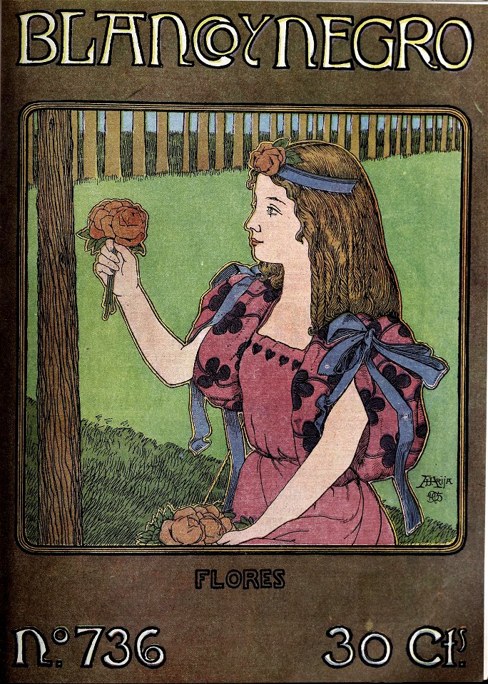 1905-06-10, Blanco y Negro, Flores, Arija