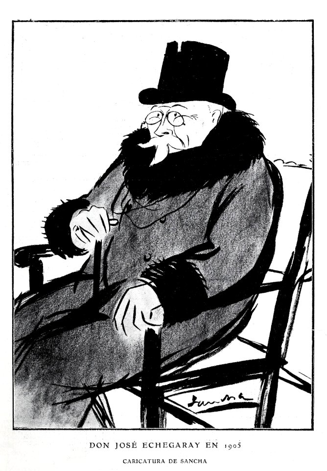 1905-03-18, Blanco y Negro, Don José Echegaray en 1905, Sancha