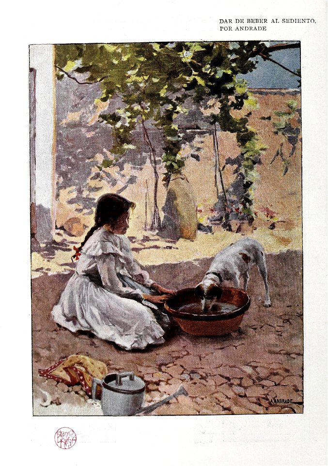 1905-07-15, Blanco y Negro, Dar de beber al sediento, Andrade
