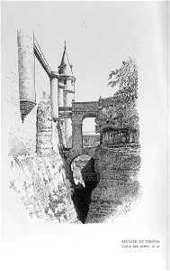 1905, El castillo de Loarre y el Alcázar de Segovia, Alcázar de Segovia, Vista del foso