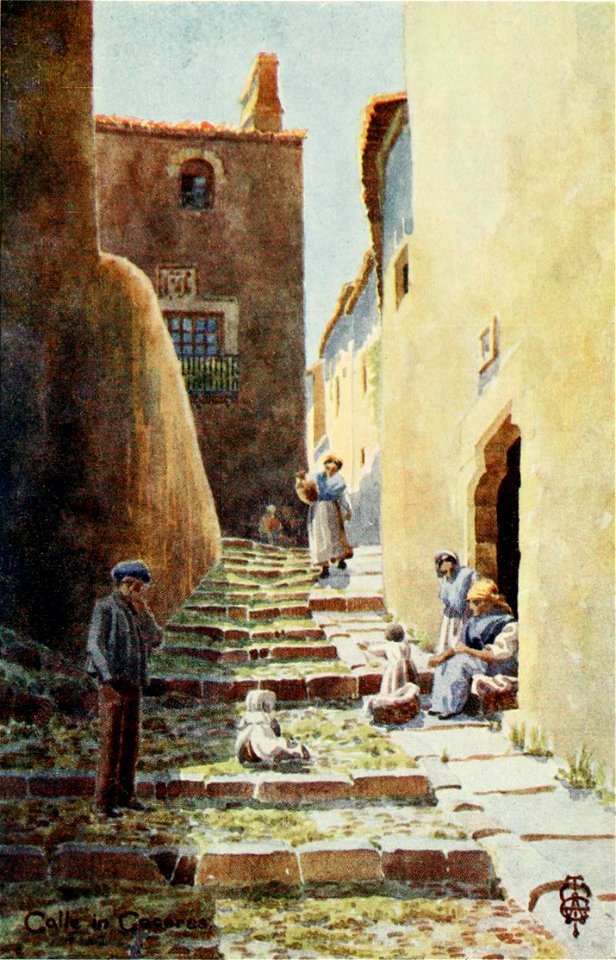 1906, Northern Spain, pp. 226-227, Calle in Caceres
