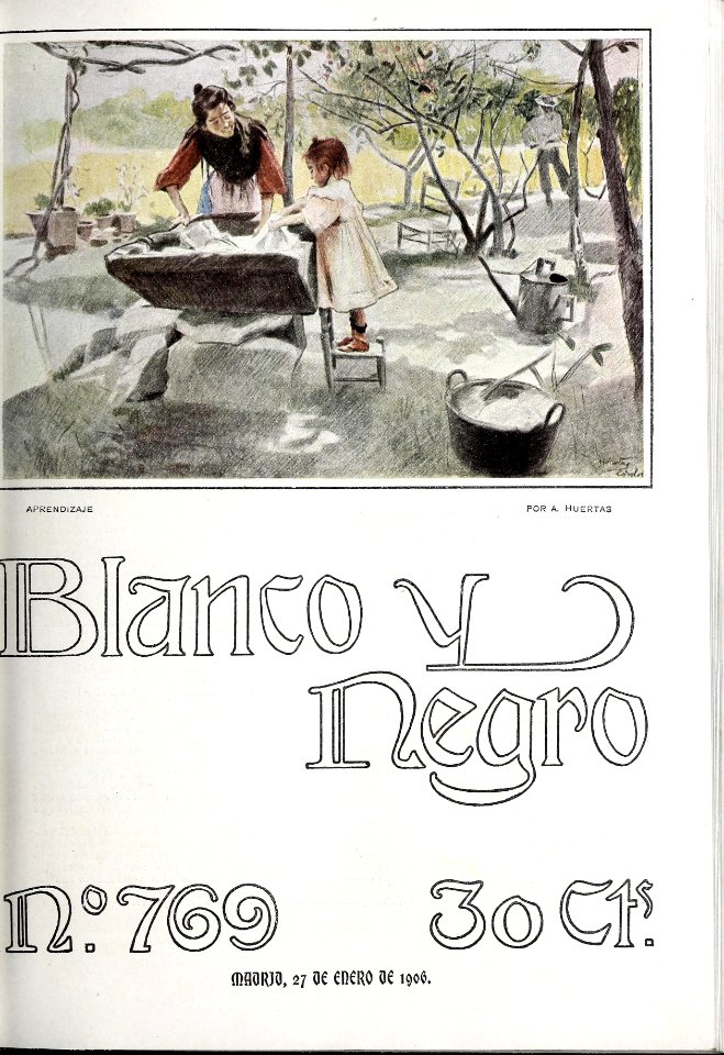 1906-01-27, Blanco y Negro, Aprendizaje, Huertas