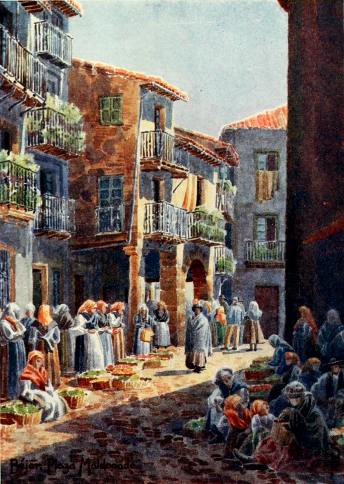 1906, Northern Spain, pp. 176-177, Béjar. Plaza Maldonado