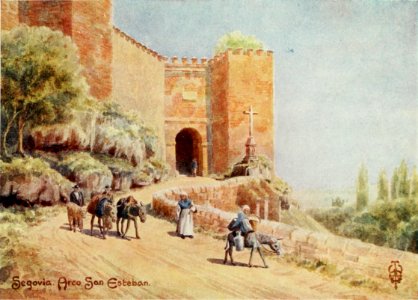 1906, Northern Spain, pp. 244-245, Segovia. Arco San Esteban