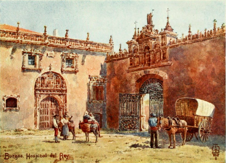 1906, Northern Spain, pp. 266-267, Burgos. Hospital del Rey