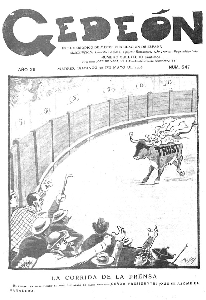 1906-05-20, Gedeón, La corrida de la prensa, Moya