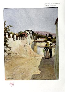 1905-06-24, Blanco y Negro, Una calle de Granada, Andrade