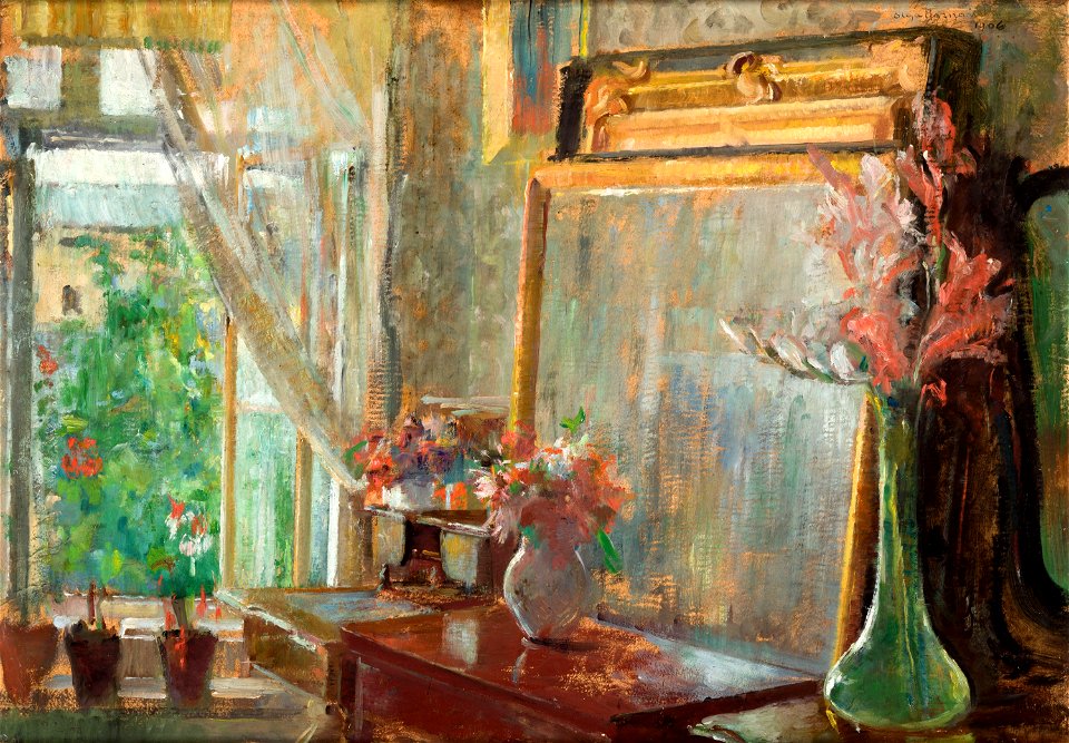 Olga Boznańska 1906 Wnetrze pracowni 1