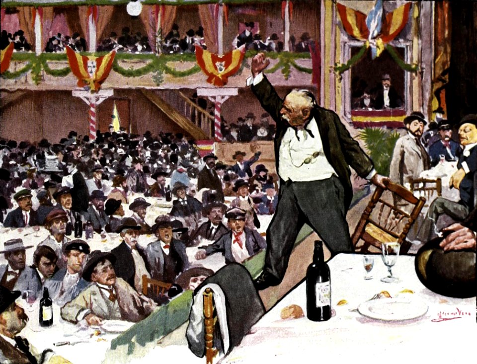 1905-08-19, Blanco y Negro, Un banquete electoral, Medina Vera