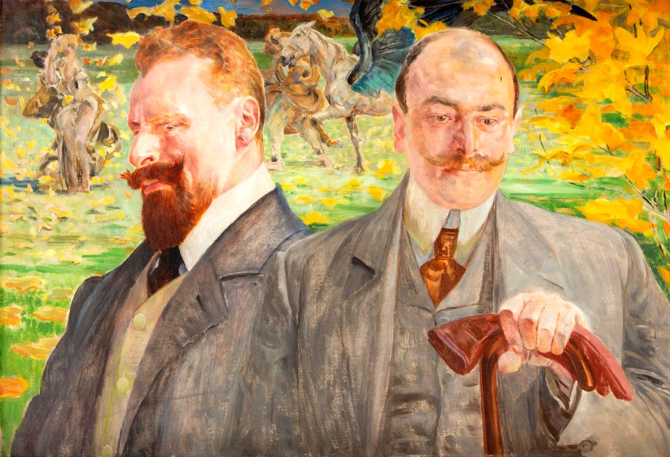 Jacek Malczewski - Jesienią. Portret podwójny