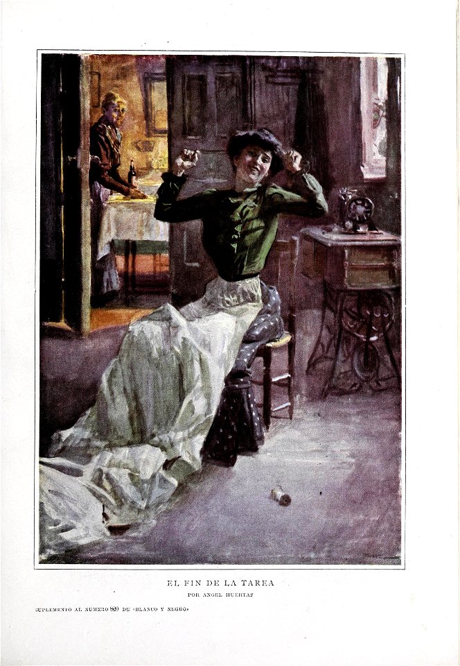 1907-01-19, Blanco y Negro, El fin de la tarea, Ángel Huertas