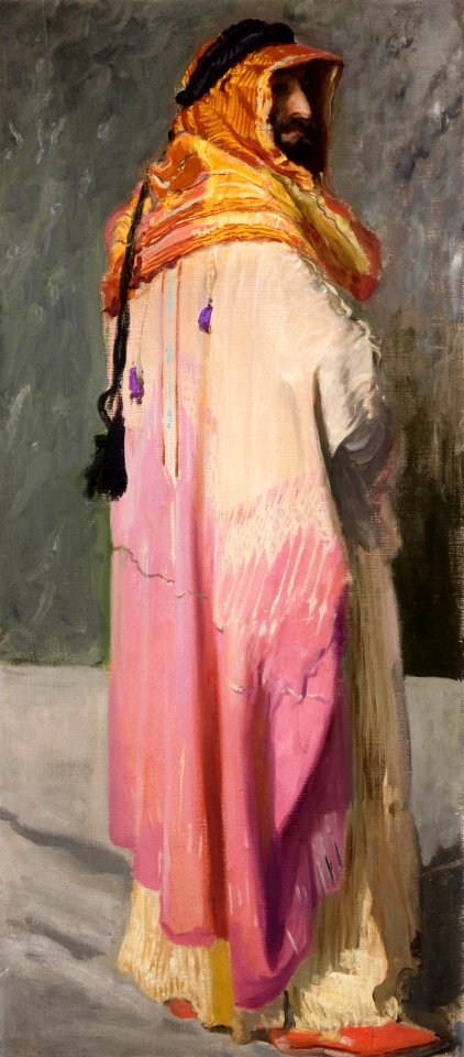 Leon Wyczółkowski - Portret Feliksa Jasieńskiego w stroju arabskim