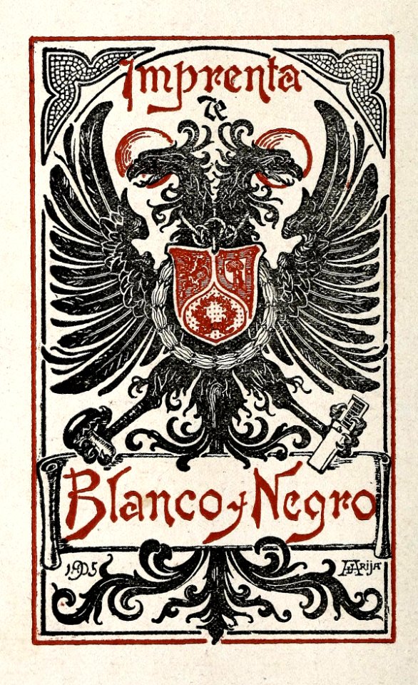 1906-04-14, Blanco y Negro, Imprenta de Blanco y Negro, Arija