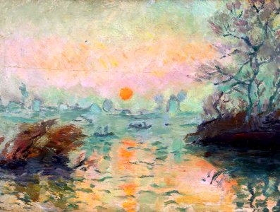 Makowski Landscape at sunset