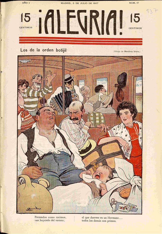 1907-07-03, ¡Alegría!, Los de la orden botijil, Medina Vera