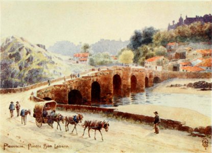 1906, Northern Spain, pp. 216-217, Plasencia. Puente San Lazaro