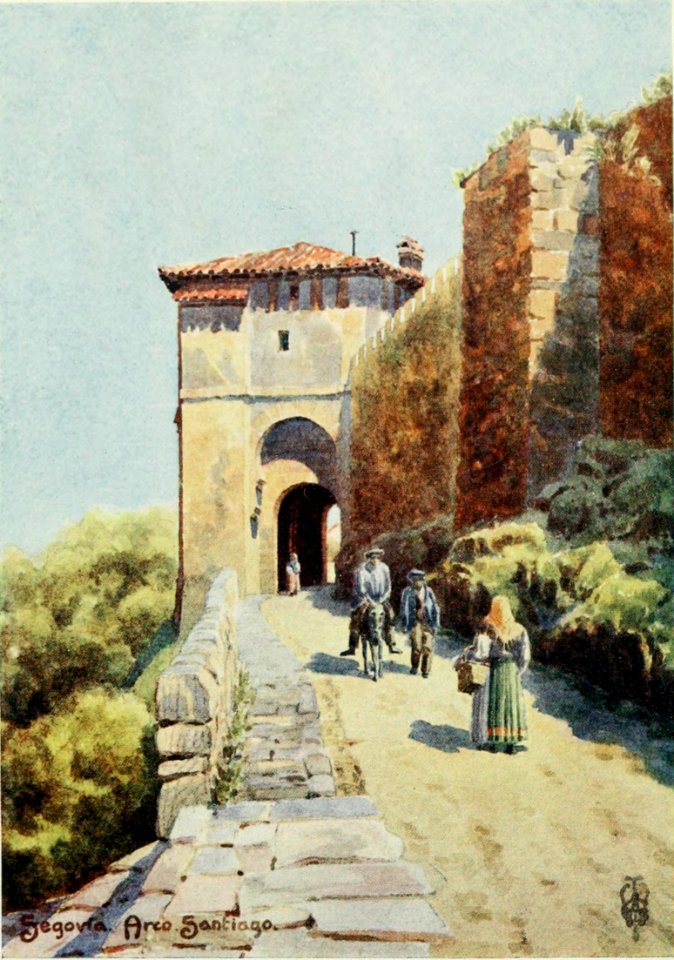 1906, Northern Spain, pp. 252-253, Segovia. Arco Santiago