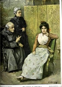 1907-12-21, Blanco y Negro, Predicar en desierto, Estevan. Free illustration for personal and commercial use.