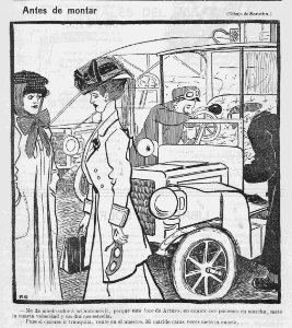 1907-08-28, ¡Alegría!, Antes de montar, Sancha