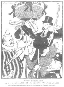 1908-03-08, Gedeón, Piñata de este año en el gran baile de máscaras parlamentarias, Sancha