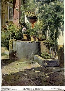 1908-01-04, Blanco y Negro, Huerto en Sevilla, García y Rodríguez