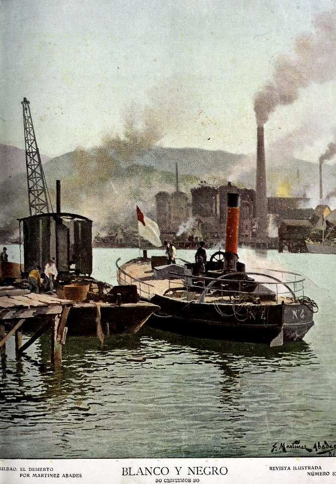 1908-01-18, Blanco y Negro, Bilbao, El desierto, Martínez Abades