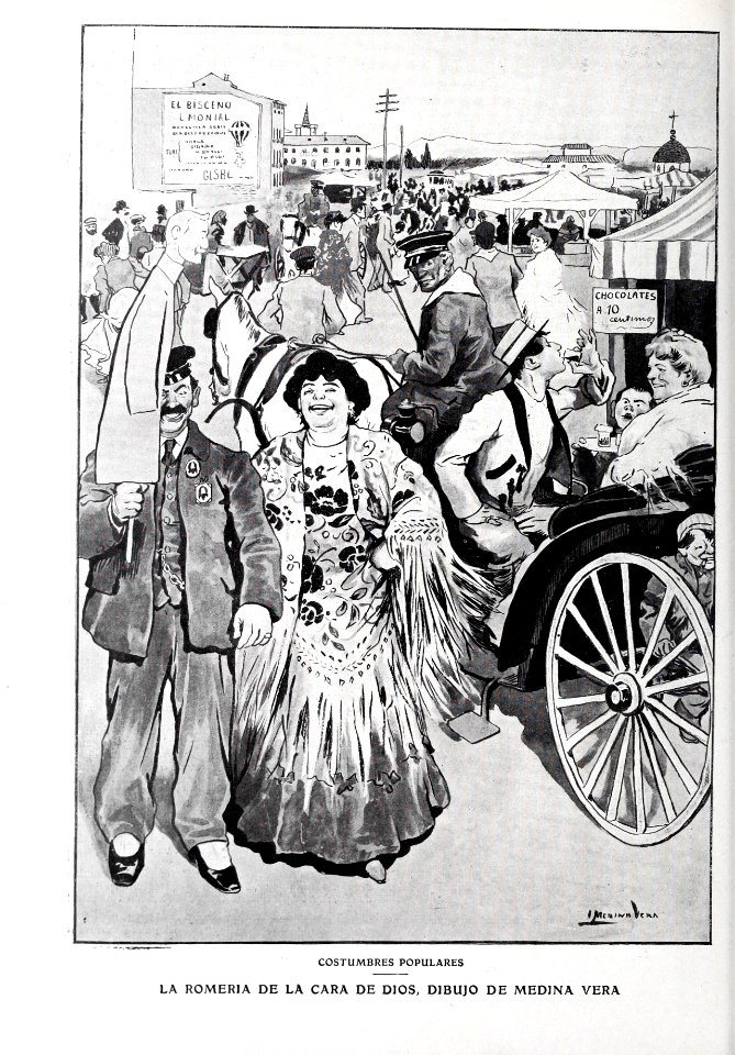 1908-04-18, Blanco y Negro, Costumbres populares, La romería de la Cara de Dios, Medina Vera