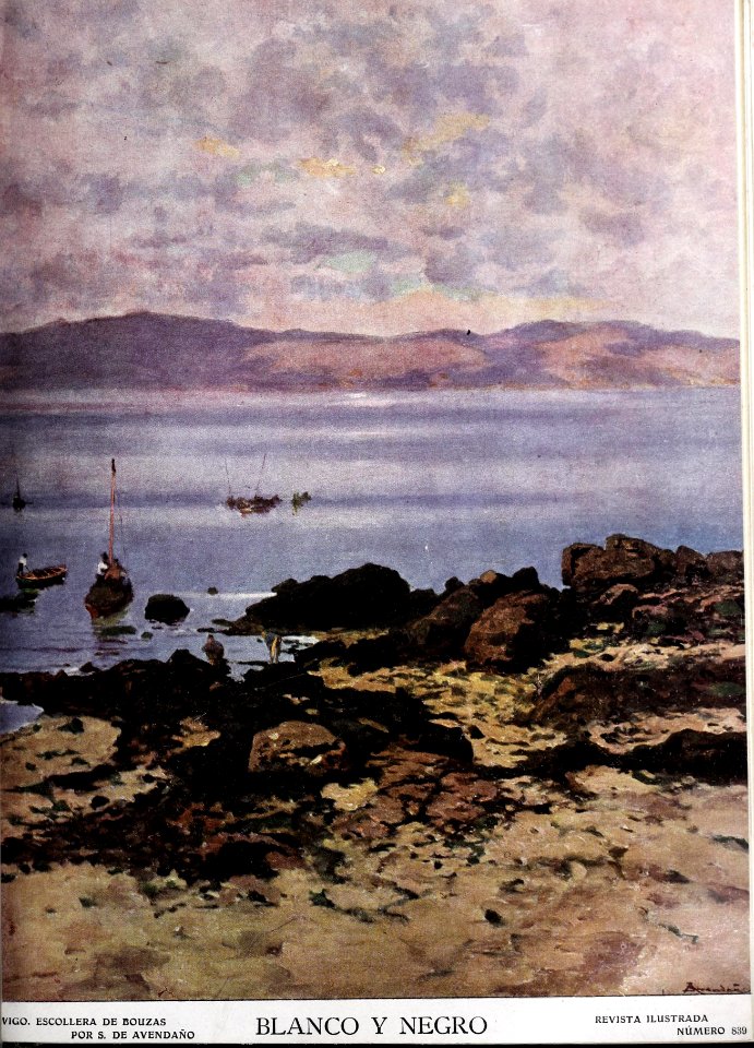 1907-06-01, Blanco y Negro, Vigo, Escollera de Bouzas, Avendaño