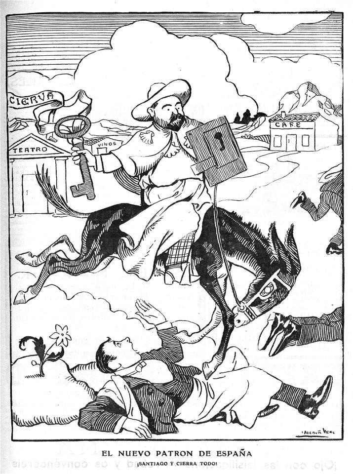 1908-07-26, Gedeón, El nuevo patrón de España, Medina Vera