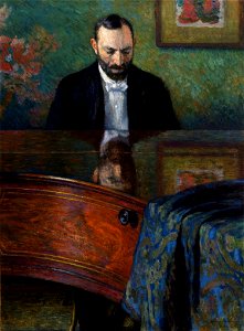 Józef Pankiewicz - Jasieński przy fortepianie 1908