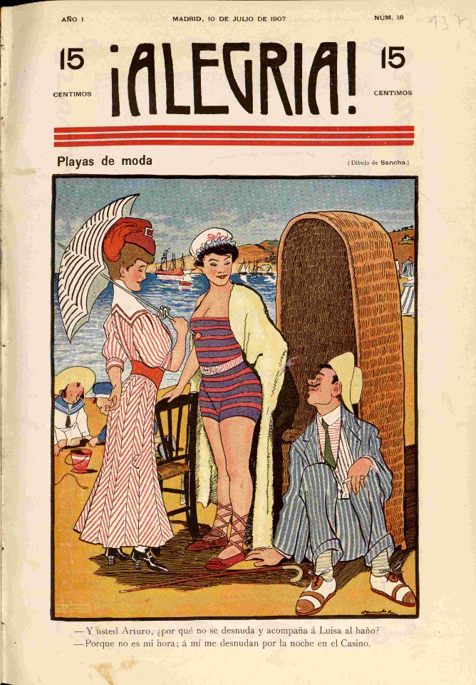 1907-07-10, ¡Alegría!, Playas de moda, Sancha