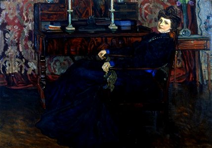 Józef Mehoffer - Portret żony 1908