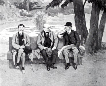 1908-04-25, Blanco y Negro, Bancos en los jardines, Medina Vera