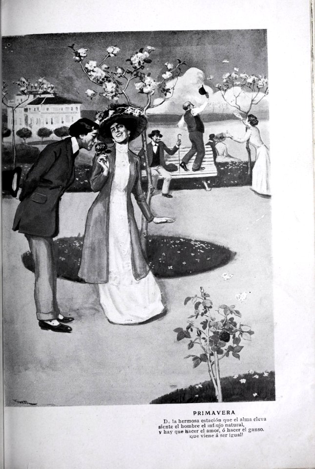1909-05-08, Blanco y Negro, Primavera, Huertas